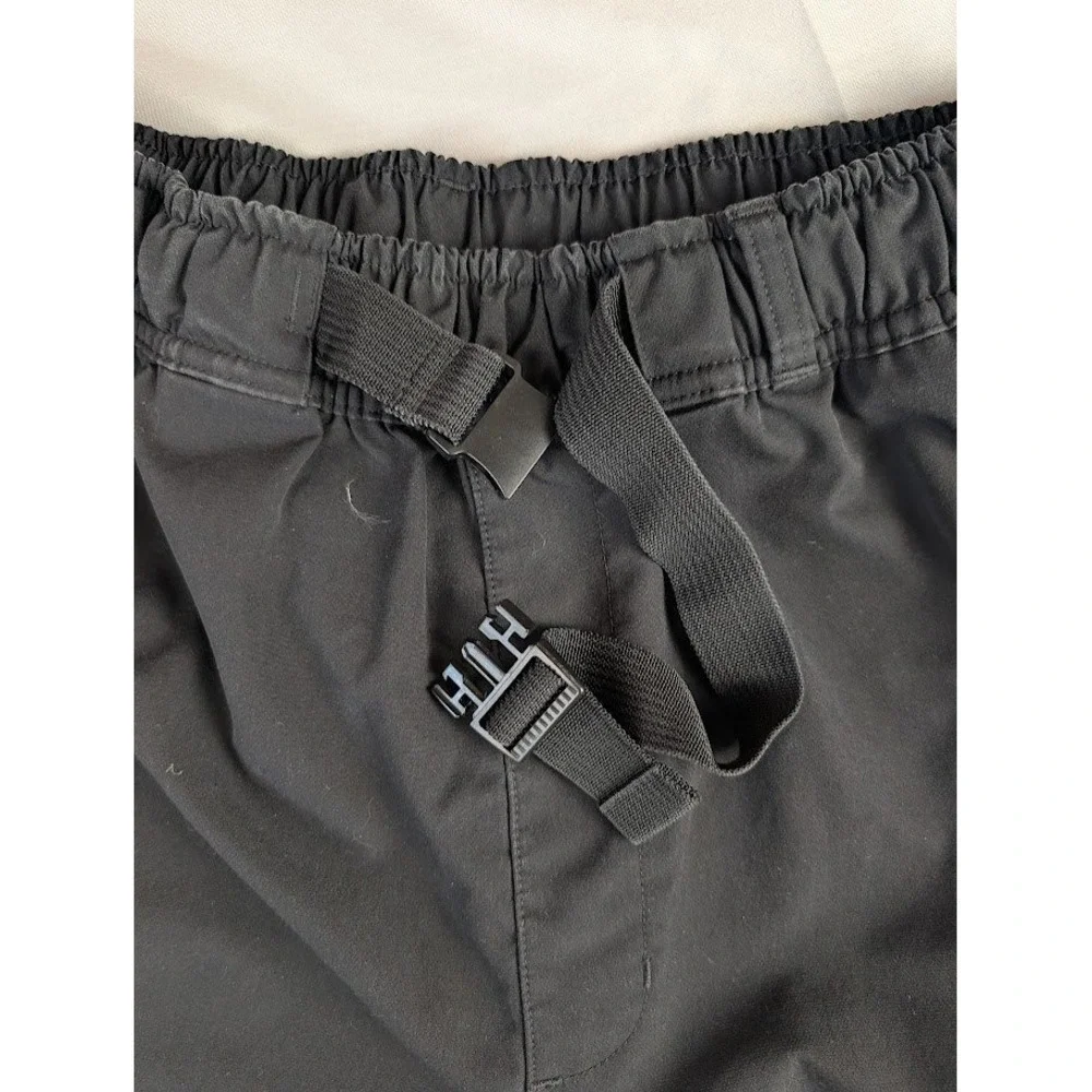 Adidas TH PNT Twill Sports Joggers Pants Black Belted Pants Men's S